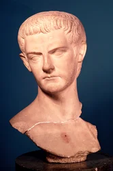 Byst av kejsar Caligula, cirka 12-41 e.Kr., från Thrakien, cirka 39-40 e.Kr.
